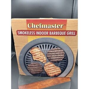 CHEFMASTER Smokeless Indoor Barbeque Grill NEW open box